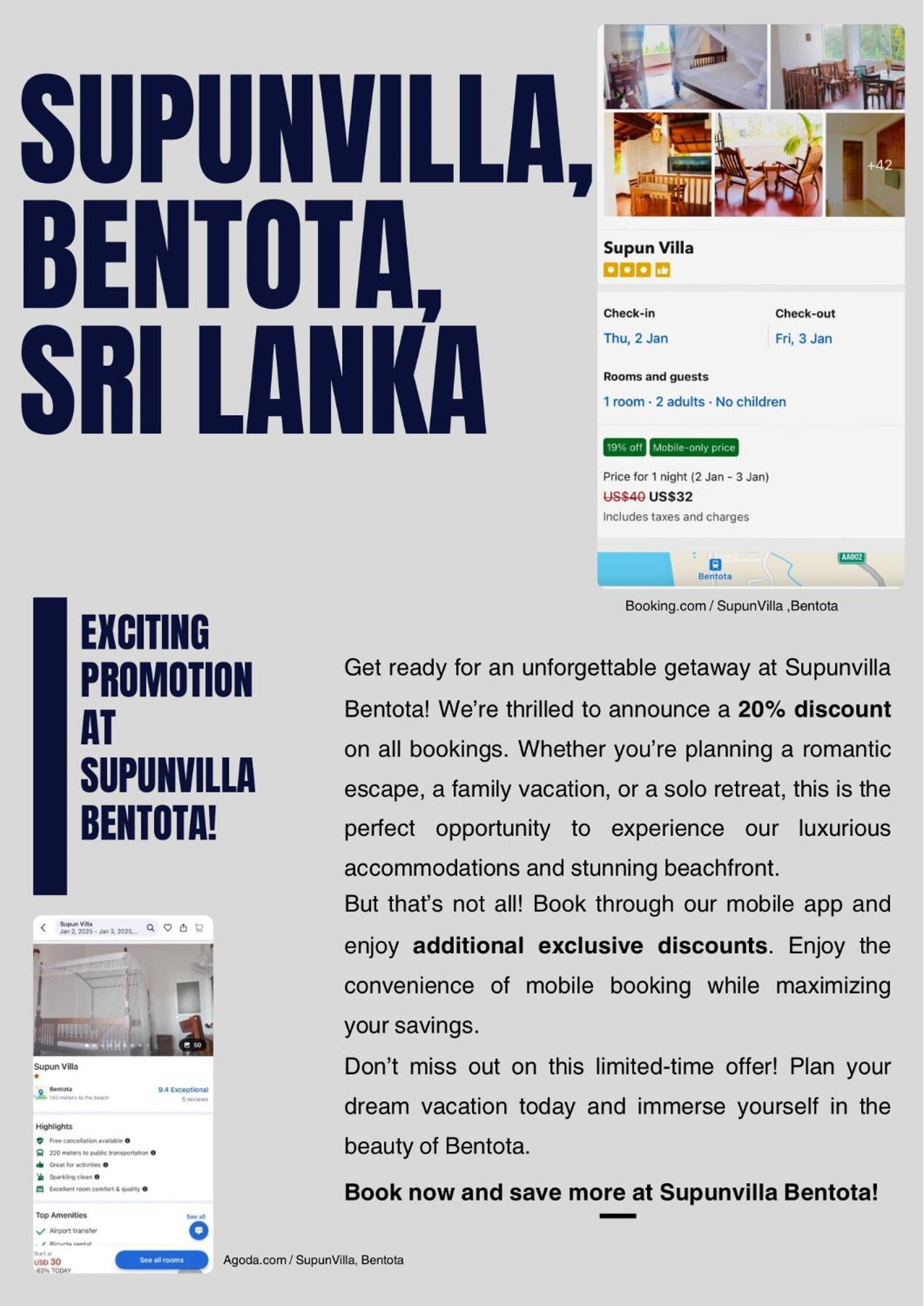 Supun Villa Bentota Luaran gambar